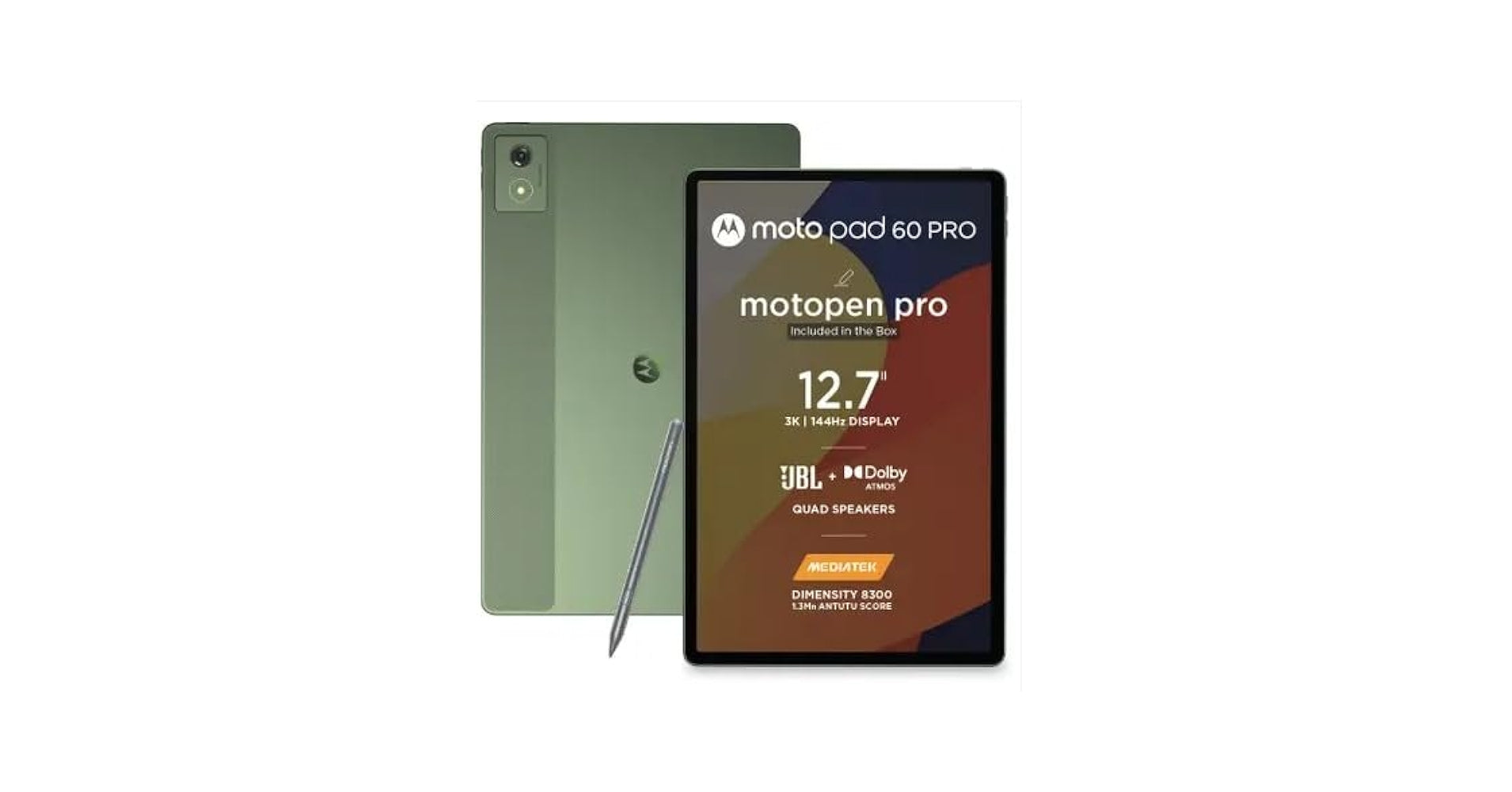 MOTOROLA Pad 60 Pro 8 GB RAM 128 GB ROM 12.7 inch with Wi-Fi Only Gaming Tablet unlocked (PANTONE Bronze Green)