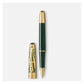 Mont__BIanc.. Tintenroller Meisterstück The Origin Collection Classique Doué Green Roller Ball Pen (Ink Color - Black)