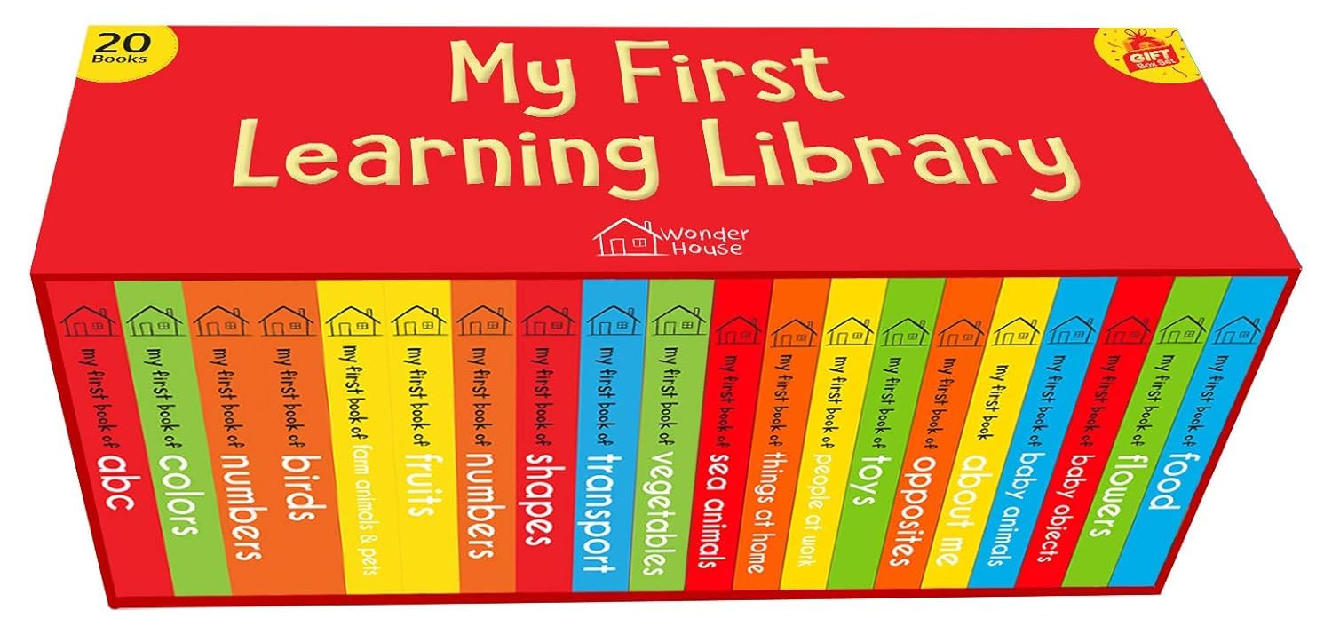My First Learning Library: Boxset of 20 Board Books for Kids