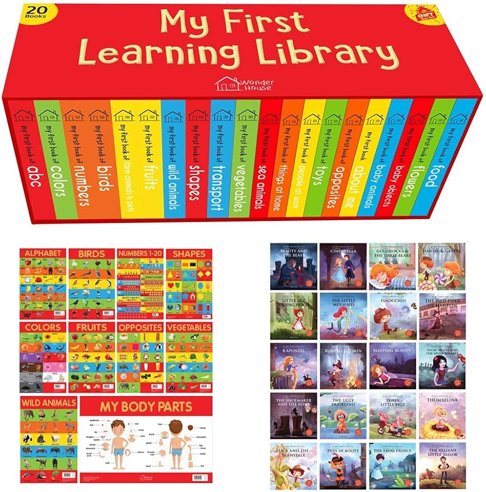 My First Learning Library: Boxset of 20 Board Books for Kids