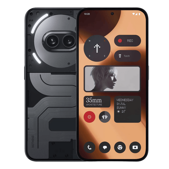 Nothing Phone (2a) 5G débloqué (Noir, 256 Go) (8 Go de RAM)