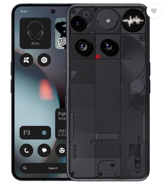 Nothing Phone (3) unlocked (Black, 256 GB)  (12 GB RAM)