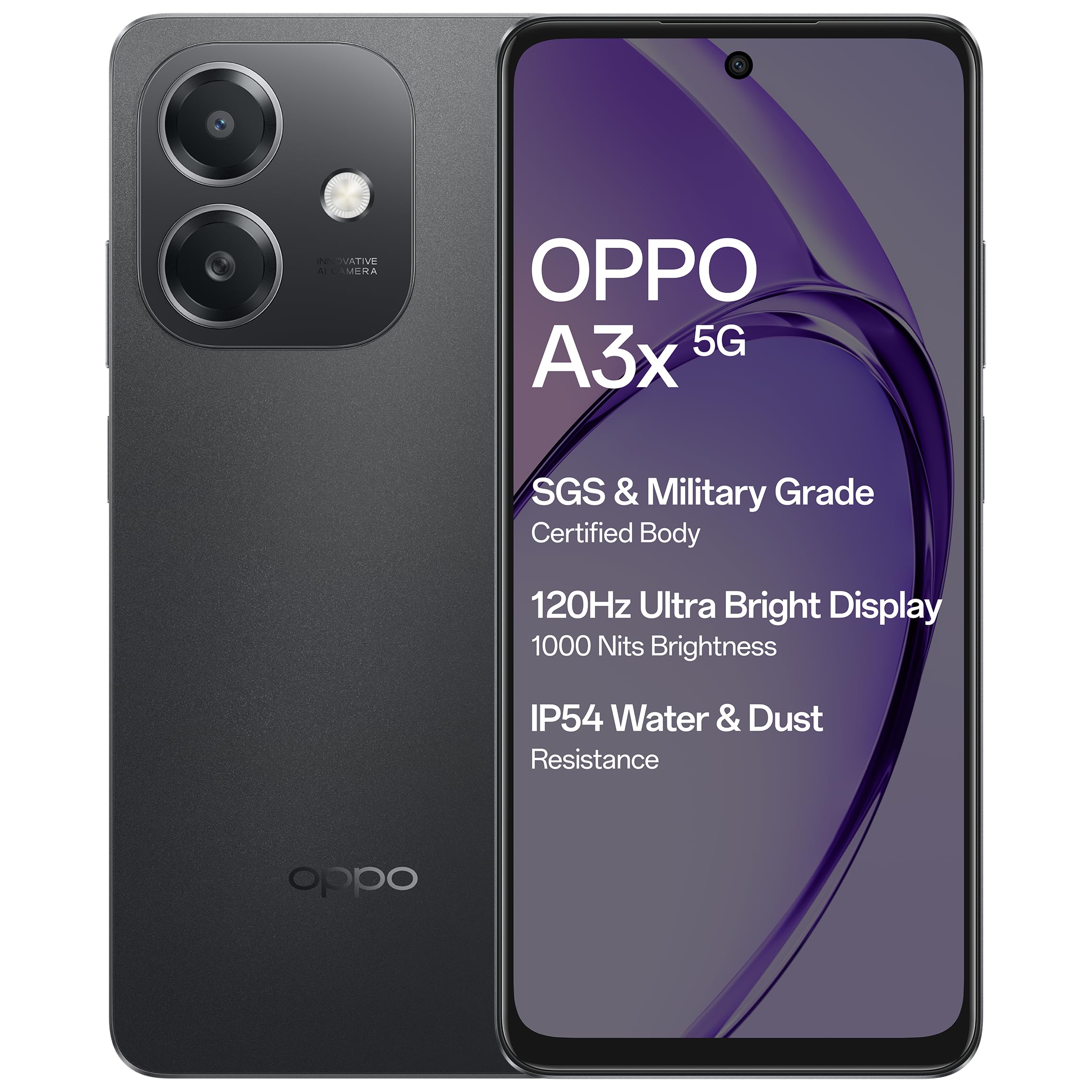 OPPO A3x 5G unlocked (Sparkle Black, 64 GB)