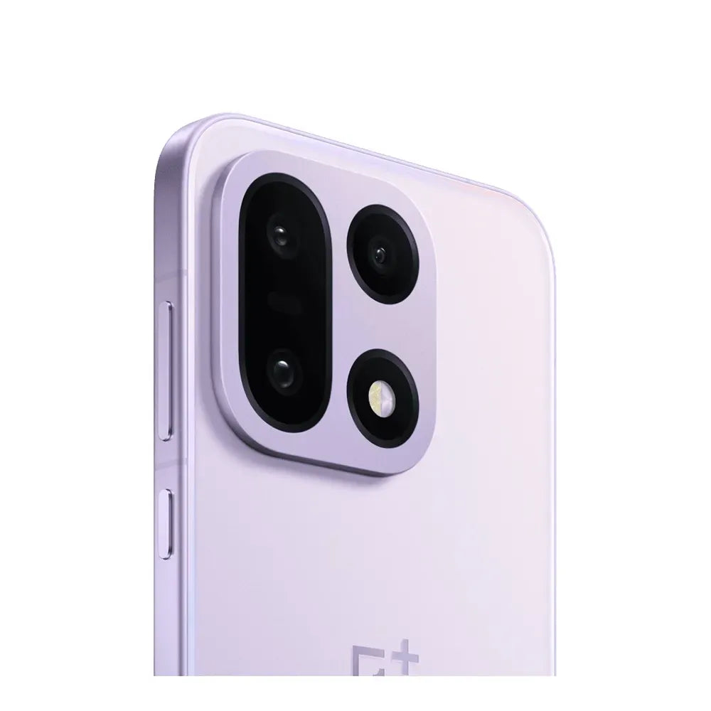 Smartphone with camera module on a white background