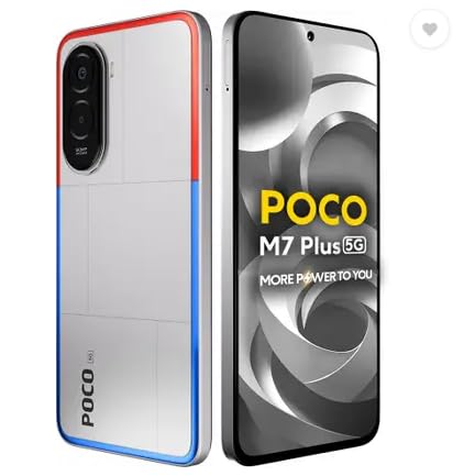 POCO M7 Plus 5G unlocked (Chrome Silver, 128 GB)  (6 GB RAM)