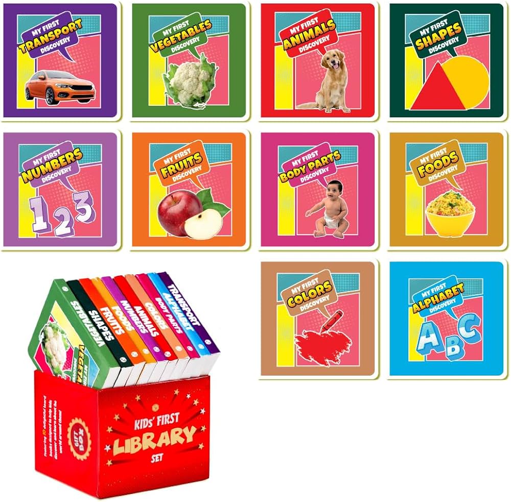 PW Kids First Library Box Set of 10 Board Books