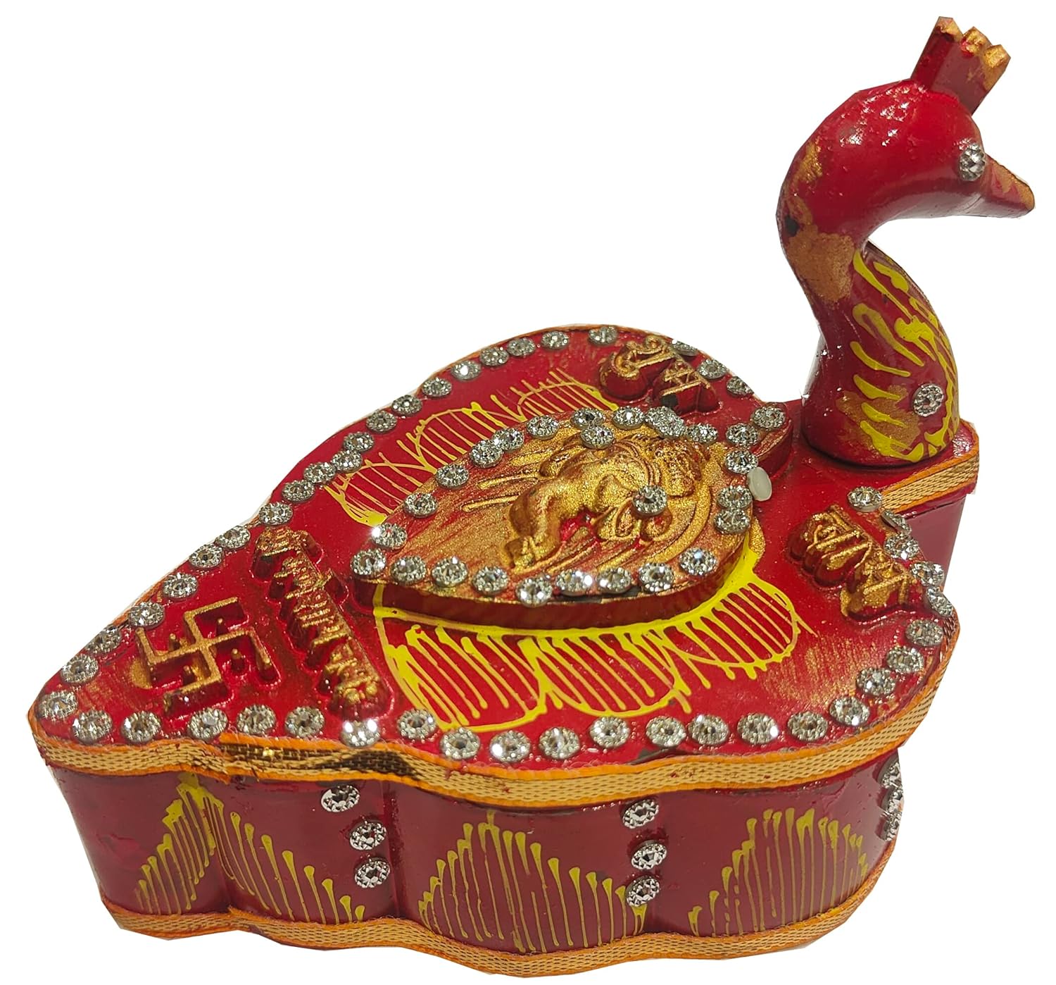 5 X Pack of 2 Handicrafts Tika Chopra in Peacock Shape