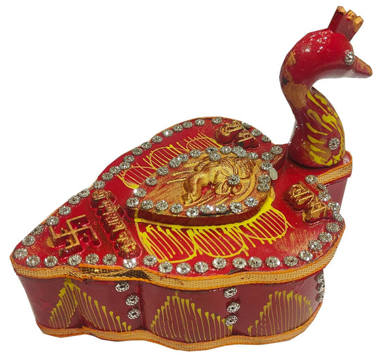 2 X Pack of 2 Handicrafts Tika Chopra in Peacock Shape