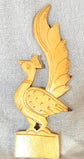 5 X Peacock Art Wood Carving Showpiece | Handcrafted Wooden Peacock