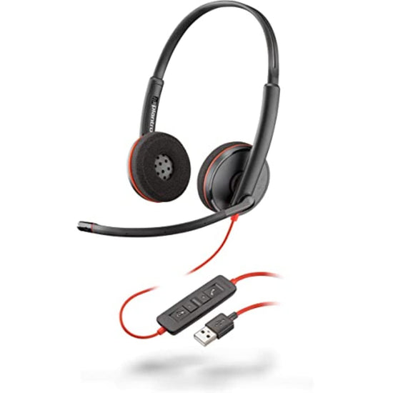 Poly Blackwire 3220 Wired On‑Ear Headset