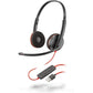 Poly Blackwire 3220 Wired On‑Ear Headset