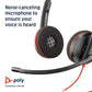 Poly Blackwire 3220 Wired On‑Ear Headset