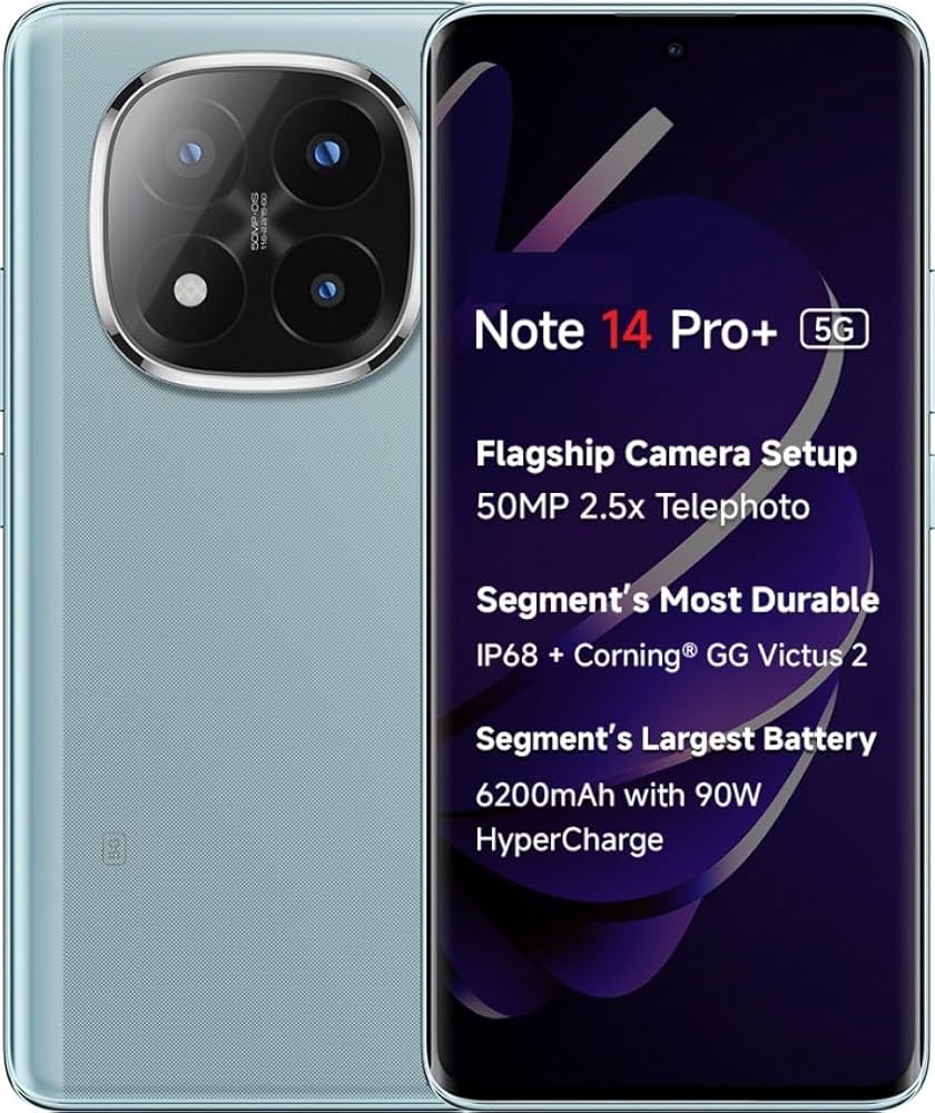 REDMI Note 14 Pro+ 5G unlocked (Spectre Blue, 256 GB)  (8 GB RAM)