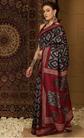 Ethnic Motifs Silk Blend Ikat Saree