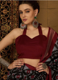 Ethnic Motifs Silk Blend Ikat Saree