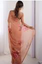 Floral Printed Beads and Stones Saree