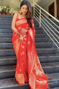Woven Design Zari Art Silk Handloom Kanjeevaram Saree