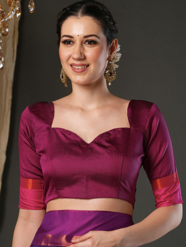 Woven Design Zari Silk Blend Taant Sarees