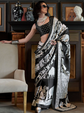 Kalamkari Printed Pure Crepe Patola Sarees