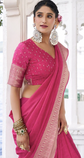 Woven Design Zari Poly Chiffon Saree