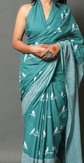 Ethnic Motifs Pure Cotton Block Print Saree