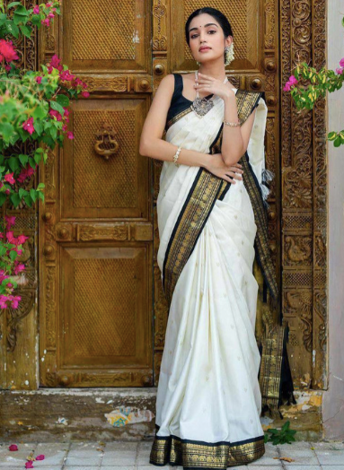 Woven Design Zari Handloom Banarasi Saree