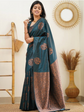 Ethnic Motifs Zari Kanjeevaram Saree