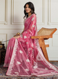 Embroidered Saree With Unstitched Blouse