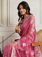 Embroidered Saree With Unstitched Blouse
