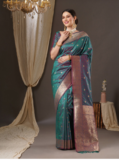 Woven Design Zari Banarasi Saree