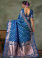 Woven Design Silk Blend Banarasi Saree