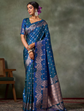Woven Design Silk Blend Banarasi Saree