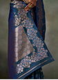 Woven Design Silk Blend Banarasi Saree
