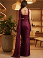 Embellished Sequinned Poly Georgette Heavy Work Saree