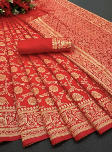 Woven Design Zari Banarasi Saree