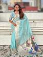 Floral Woven Design Organza Paithani Saree for Weddings & Festive Wear
