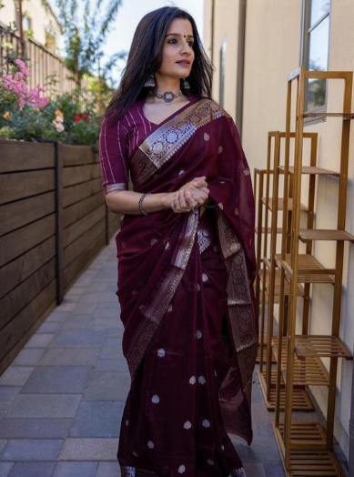 Woven Design Zari Banarasi Saree