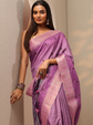 Woven Design Embroidered Saree