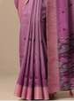 Woven Design Embroidered Saree