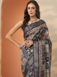 Ethnic Motifs Silk Blend Handloom Saree