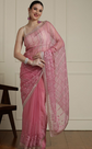 Ethnic Motif Woven Design Zari Indian Bridal Saree