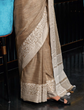 Saree with Woven Design Zari Border & Contrast Tassels