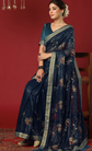 Embellished Embroidered Poly Georgette Heavy Work Saree