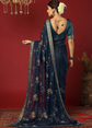Embellished Embroidered Poly Georgette Heavy Work Saree