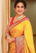 Woven Design Zari Saree With Blouse