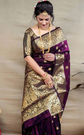 Ethnic Motifs Zari Art Silk Heavy Work Kanjeevaram Saree