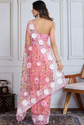 Floral Embroidered Work Saree With Blouse Piece