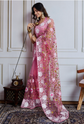 Floral Embroidered Work Saree With Blouse Piece