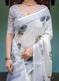 Women White Sarees