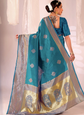 Ethnic Motifs Woven Design Zari Kanjeevaram Saree